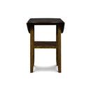 GIA 42" COUNTER DROP LEAF TABLE W/2 CHAIRS-BROWN