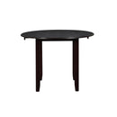 GIA 42" DINING DROP LEAF TABLE W/2 CHAIRS-EBONY