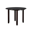 GIA 42" DINING DROP LEAF TABLE W/2 CHAIRS-EBONY
