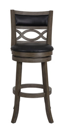 MANCHESTER 29" BAR STOOL-ANT GRAY W/PU SEAT