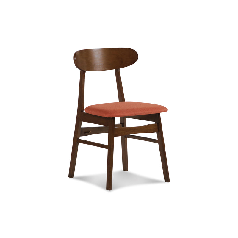 MOROCCO DINING CHAIR W/ORANGE SEAT CUSHION