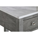 NOAH END TABLE WITH DRAWER-GRAY W/FAUX MARBLE TOP