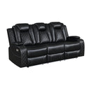 ORION SOFA W/ PWR FR & HR-BLACK
