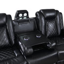 ORION SOFA W/ PWR FR & HR-BLACK