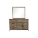 TYBEE DRESSER/SERVER MIRROR-SAND