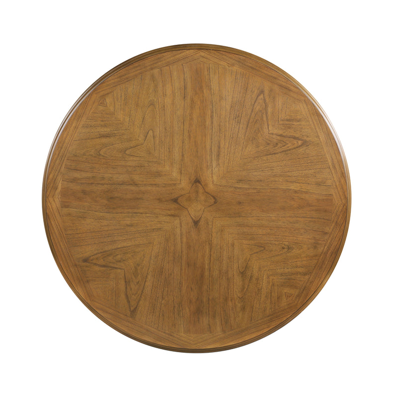 CORI ROUND DINING 5 PC SET-BISQUE/BROWN