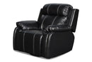 FUSION SWIVEL GLIDER RECLINER W/PWR FTRST-EBONY