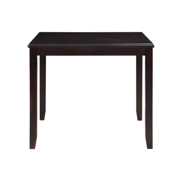 GIA 5PC 42" SQUARE COUNTER TABLE & 4 CHAIRS-EBONY