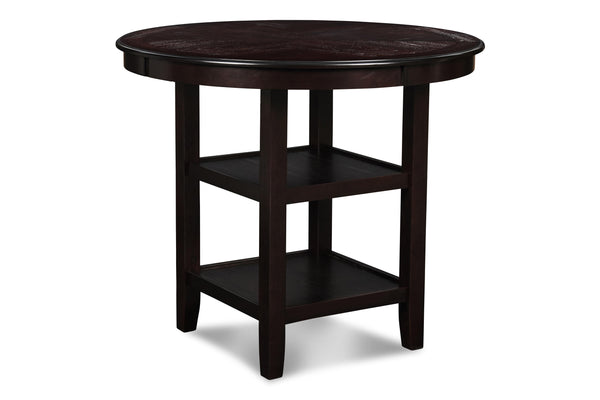 GIA ROUND COUNTER DINING 5 PC SET-EBONY