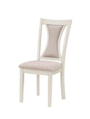 HUDSON 48" ROUND DINING TABLE & 4 CHAIR SET-BROWN/CREME