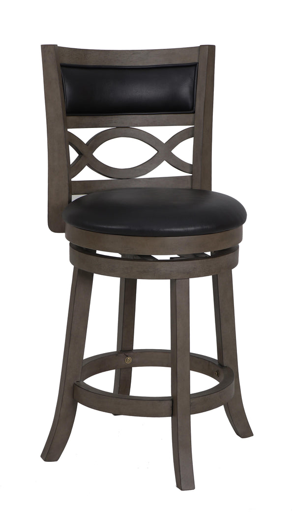 MANCHESTER 24" COUNTER STOOL-ANT GRAY W/PU SEAT