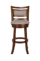 Aberdeen 29" Bar Stool W/Fabric Cushions-Brown