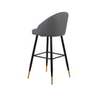 Oliver Gray Vegan Leather Bar Chair (2 Per Carton)