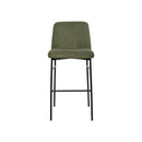 Erik Bar Chair W/ Black Metal Frame- Green (2 Per Carton)