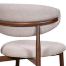 Royce Bar Chair W/ Walnut Metal Frame- Toast (2 Per Carton)