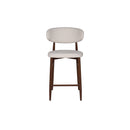 Royce Counter Chair W/Walnut Metal Frame-Beige (2 Per Carton)