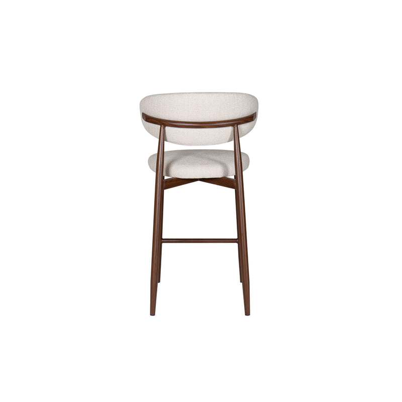 Royce Counter Chair W/Walnut Metal Frame-Beige (2 Per Carton)