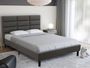 SHANNON QUEEN BED LINEN CHARCOAL