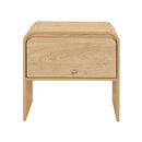 Mara One Drawer End Table / Bedside Table-Natural