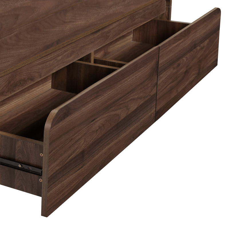 Mara Cocktail Table-Walnut