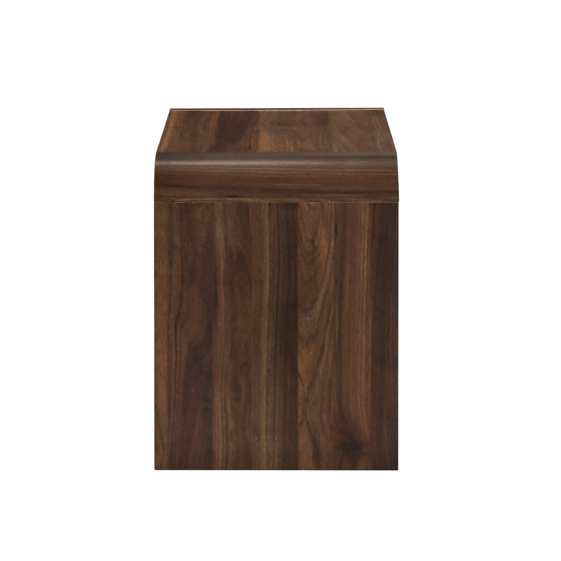 Mara One Drawer End Table / Bedside Table-Walnut