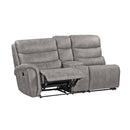 Kamari Laf Console Loveseat W/Dual Recliner-Gray