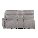 Kamari Laf Console Loveseat W/Dual Pwr Hr & Fr-Gray