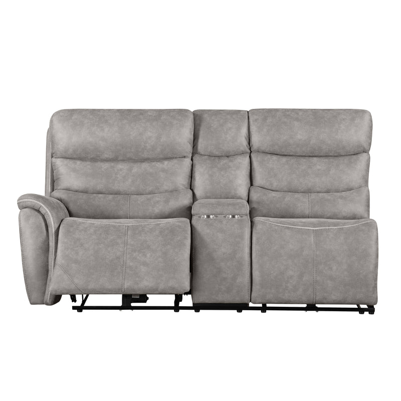 Kamari Laf Console Loveseat W/Dual Pwr Hr & Fr-Gray
