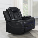Orion Ii Glider Recliner-Black