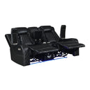 Orion Ii Console Loveseat W/ Pwr Fr & Hr-Black