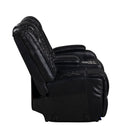 Orion Ii Raf Console Loveseat W/ Pwr Fr & Hr-Black