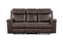 Quade Sofa W/Dual Recliner-Mocha