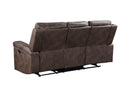 Quade Sofa W/Dual Recliner-Mocha