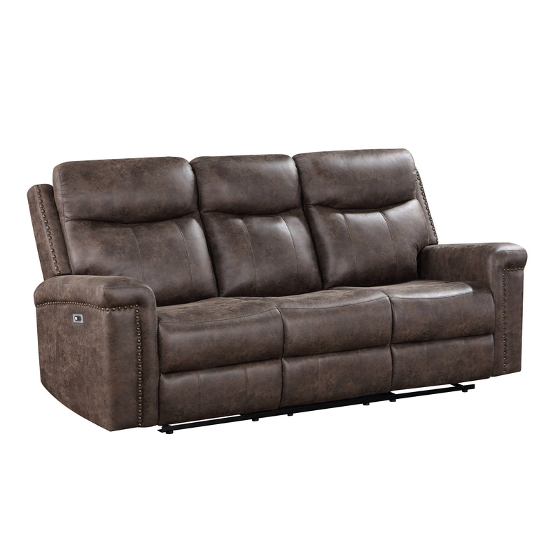 Quade Sofa W/Pwr Fr-Mocha