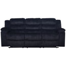 Willow Sofa W/Dual Recliner-Black
