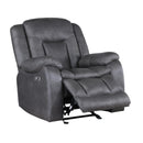 Morello Glider Recliner W/Pwr Fr- Gray
