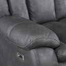 Morello Glider Recliner W/Pwr Fr- Gray