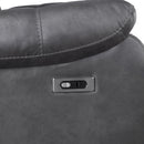 Morello Console Loveseat W/Pwr Fr-Gray