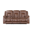 Morello Sofa W/Pwr Fr- Brown