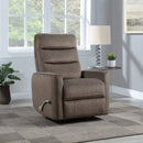 Takami Swivel Recliner-Chocolate Poly