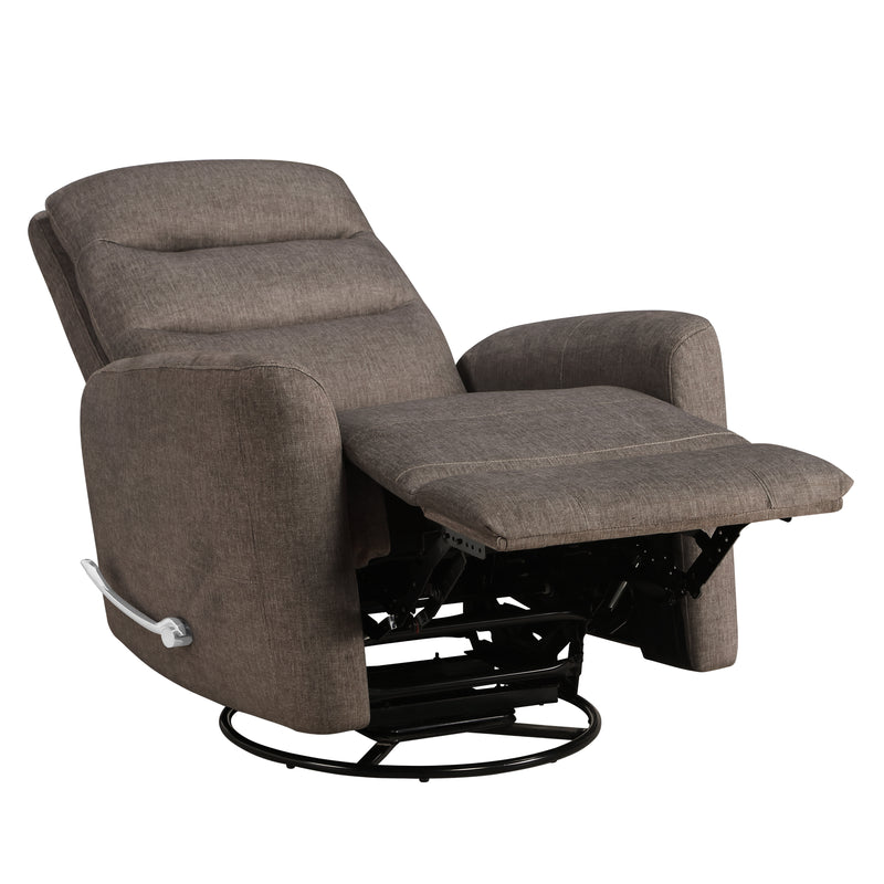 Takami Swivel Recliner-Chocolate Poly