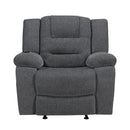 Redondo Glider Recliner W/Heat, Massage, Pwr Fr -Dk Gray