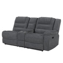 Redondo Raf Console Loveseat W/1 Recliner-Dk Gray