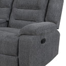 Redondo Raf Console Loveseat W/1 Recliner-Dk Gray