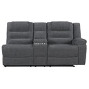 Redondo Raf Console Loveseat W/1 Recliner Pwr Fr-Dk Gray