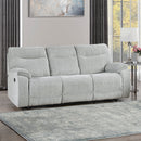 Chablis Reclining Sofa-Mist Gray