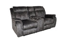Park City Console Loveseat W/ Dual Recliners-Slate