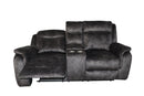Park City Console Loveseat W/ Pwr Fr-Slate