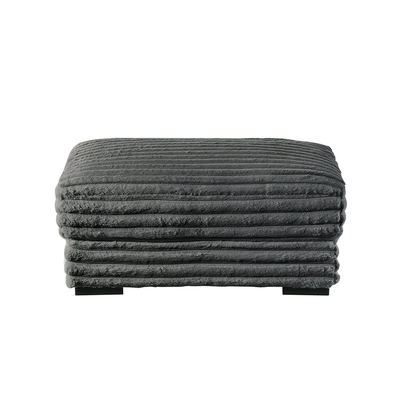 Embrace 41" Ottoman-Charcoal
