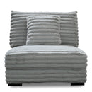 Embrace Armless Chair-Gray